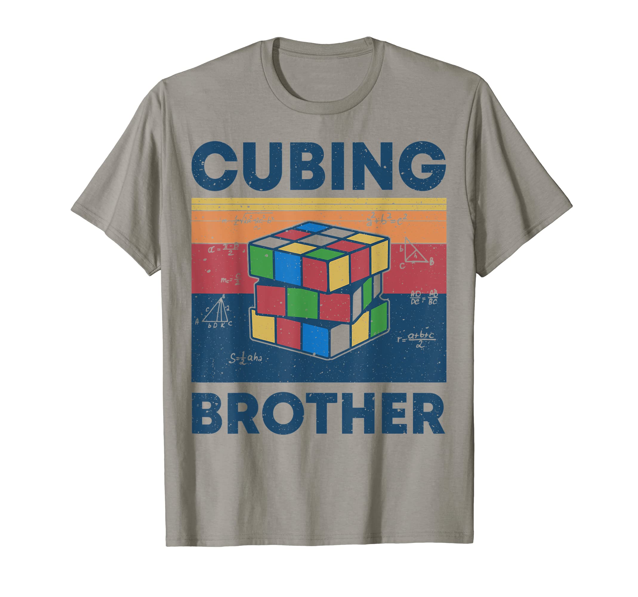 Cubing Brother Funny Speedcubing Math T-Shirt - Trendy Graphic for Adults - T-Shirt, Sweatshirt, Hoodie