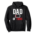 Dad Twins Empty Battery Father Hoodie - Casual Everyday Wear for Adults - T-Shirt, Sweatshirt, Hoodie