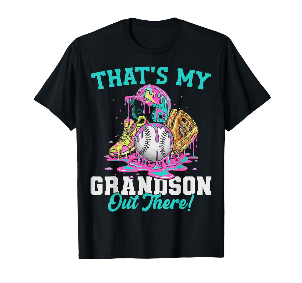Thats My Grandson Out There Baseball T-Shirt - Minimalist Print Men Women - T-Shirt, Sweatshirt, Hoodie