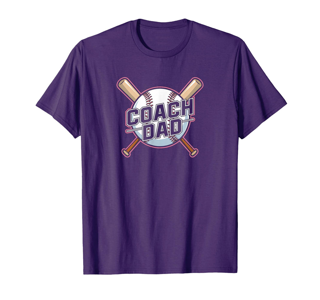 Dad Coach Baseball T-Shirt - Minimalist Print Unisex - T-Shirt, Sweatshirt, Hoodie