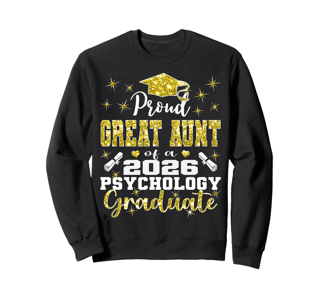Proud Great Aunt 2026 Psychology Sweatshirt - Minimalist Print for Adults - T-Shirt, Sweatshirt, Hoodie