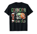 Grandpa 1 Year Old Football Lover T-Shirt - Minimalist Print for Adults - T-Shirt, Sweatshirt, Hoodie