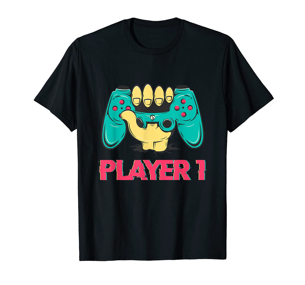 Player 1 Ready New Dad Gifts Video T-Shirt - Casual Everyday Wear Unisex - T-Shirt, Sweatshirt, Hoodie