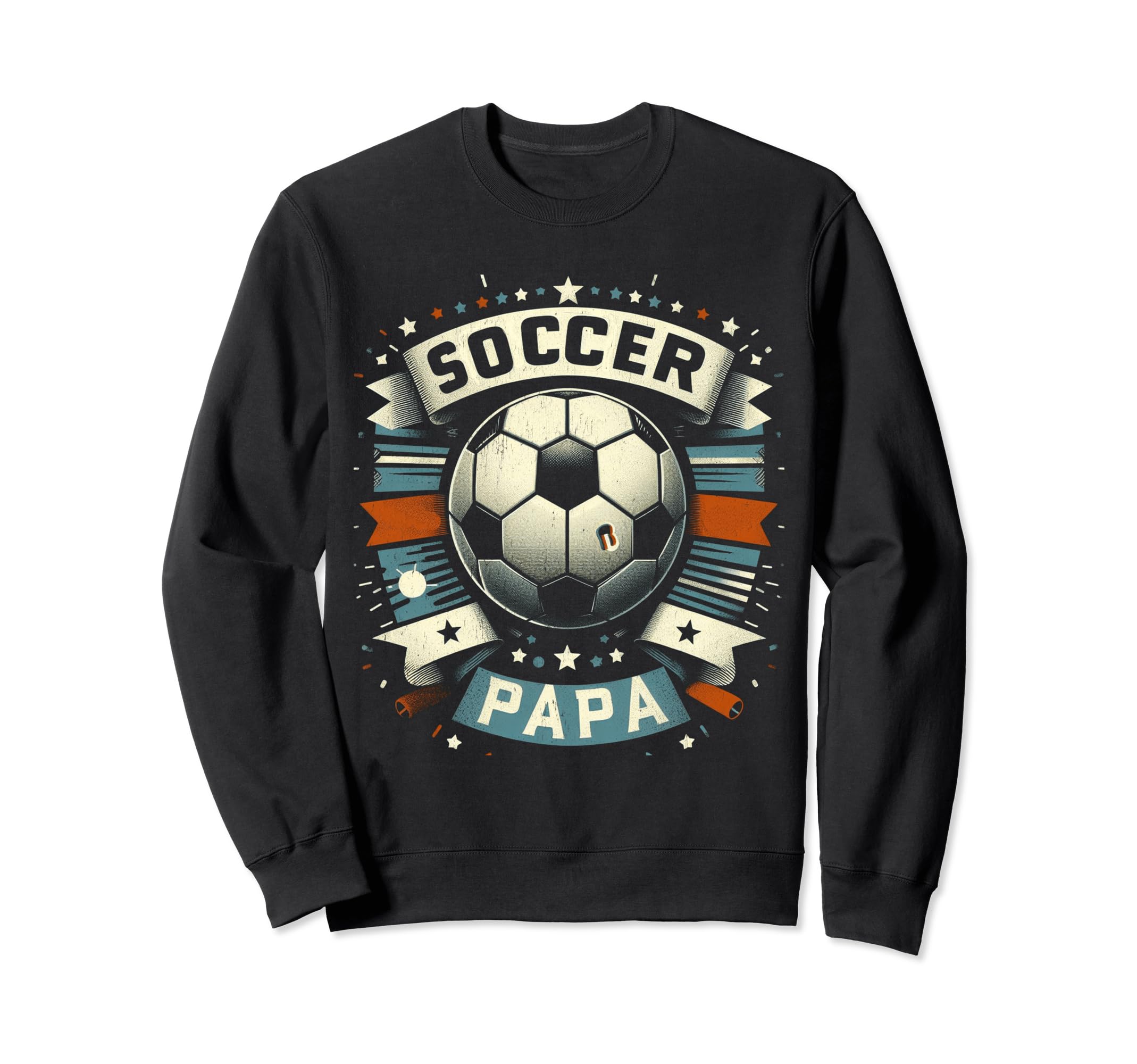 Soccer Papa Family Matching Dad Sweatshirt - Graphic Print for Adults - T-Shirt, Sweatshirt, Hoodie