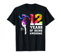 Funny 12 Years Being Awesome Soccer 12Th T-Shirt - Novelty Apparel Unisex - T-Shirt, Sweatshirt, Hoodie