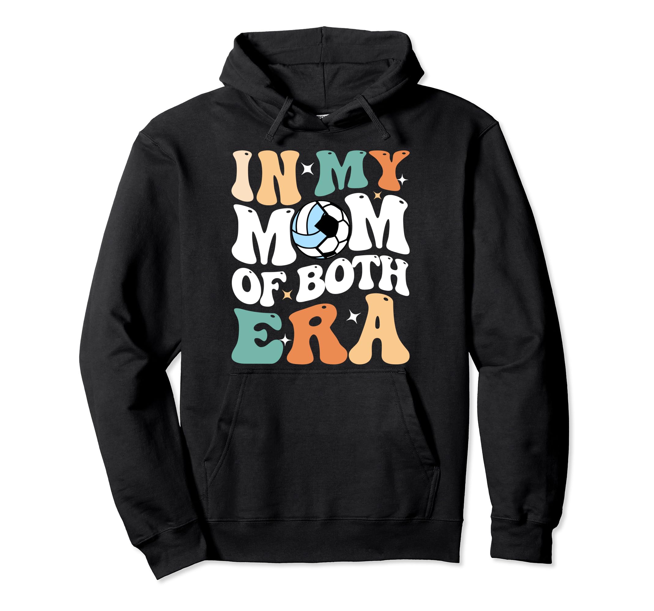 My Mom Both Era Funny Soccer Hoodie - Casual Everyday Wear for Adults - T-Shirt, Sweatshirt, Hoodie