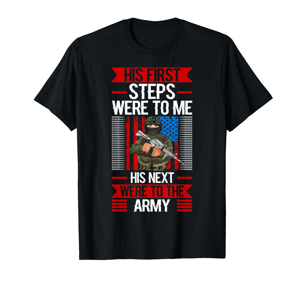 Proud Military Dad American Usa Flag T-Shirt - Novelty Apparel Men Women - T-Shirt, Sweatshirt, Hoodie