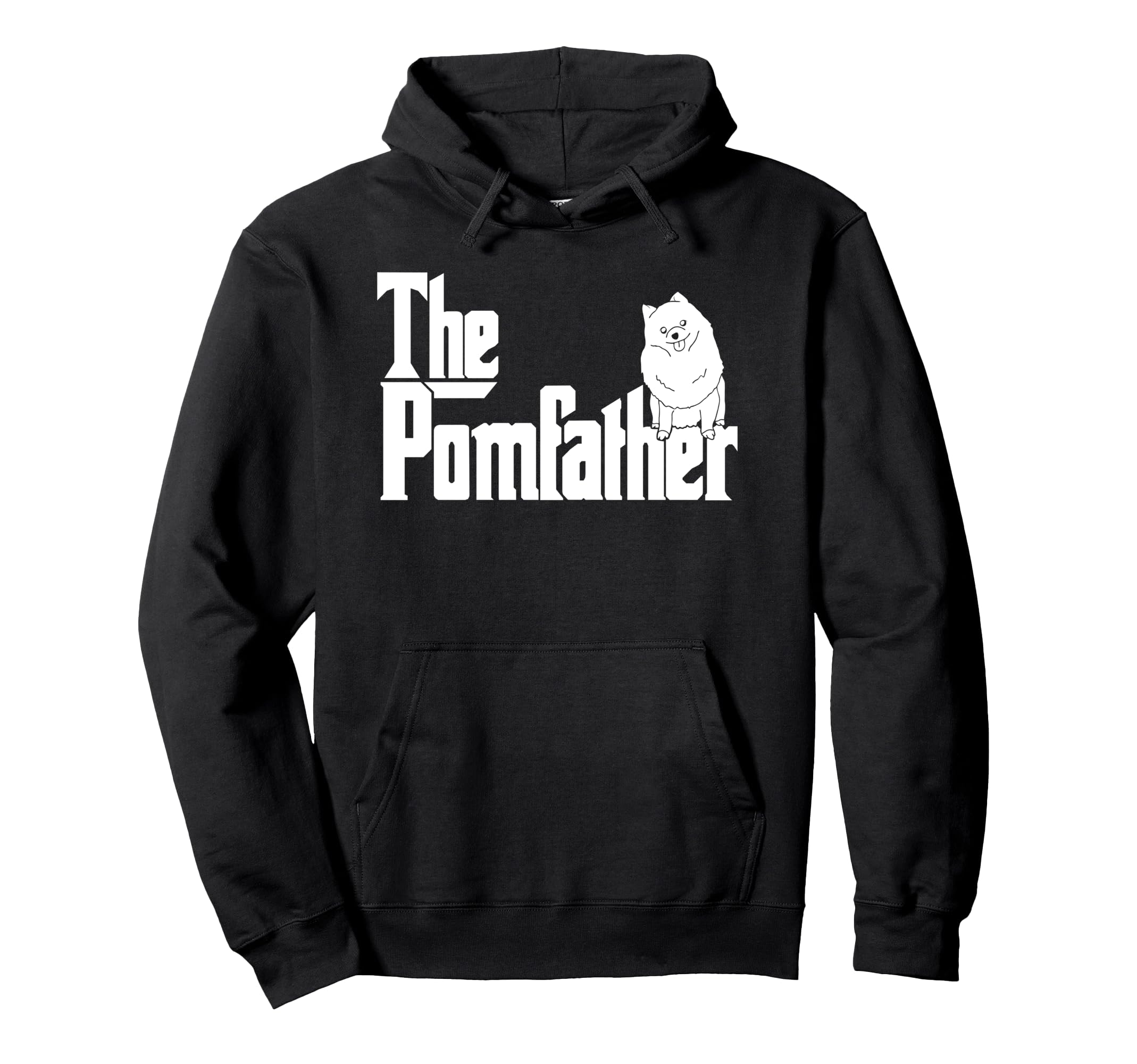 Pomfather Pom Father Funny Dog Dad Hoodie - Fun Novelty Design for Adults - T-Shirt, Sweatshirt, Hoodie