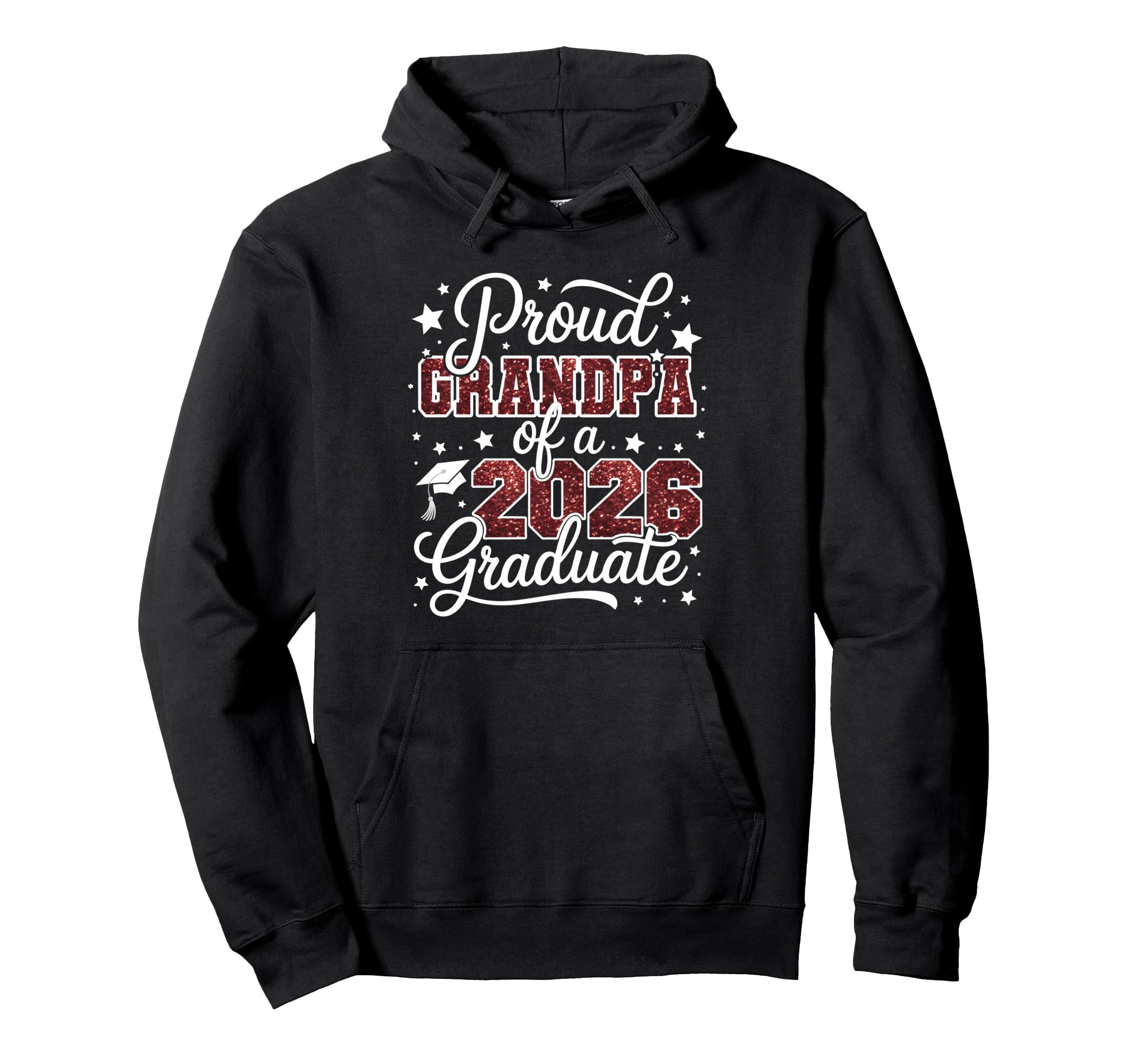 Proud Grandpa Class 2026 Graduate Senior Hoodie - Trendy Graphic Unisex - T-Shirt, Sweatshirt, Hoodie
