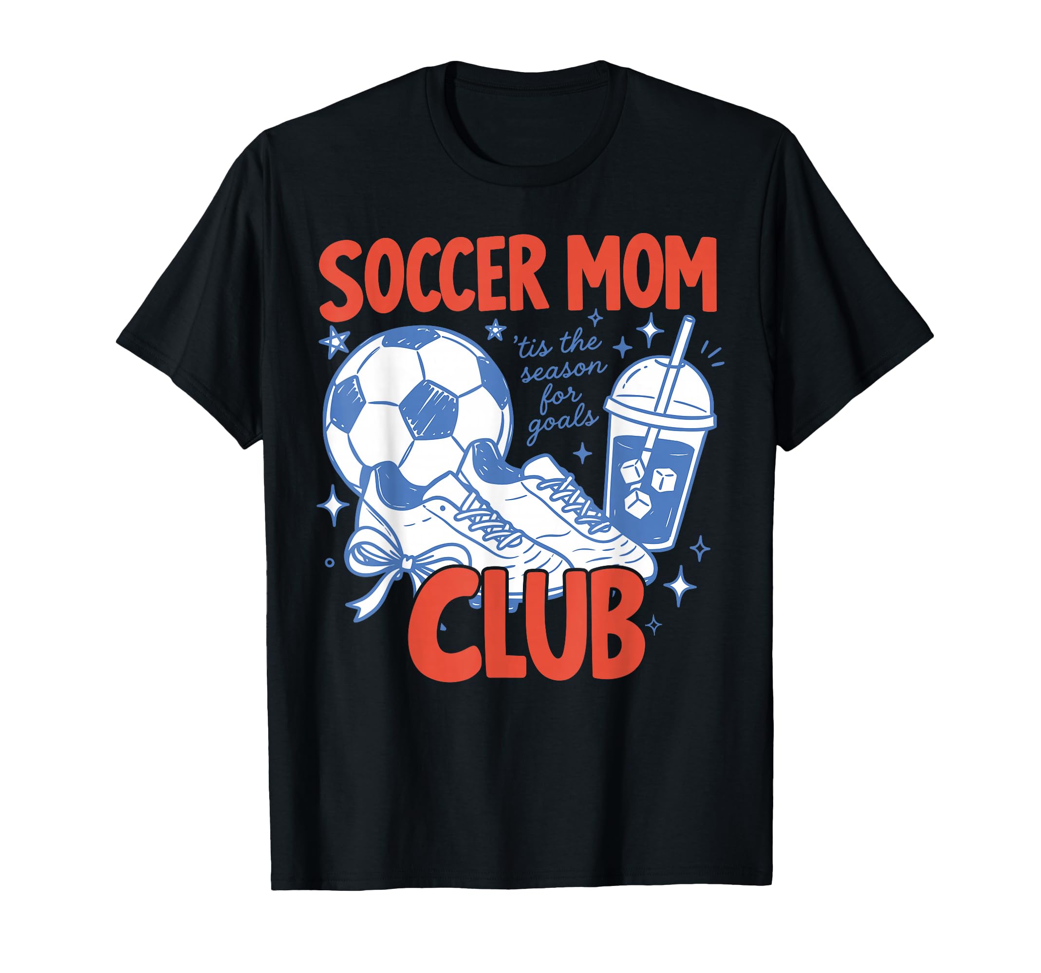Sport Mom Coquette Bow Iced Coffee T-Shirt - Unique Graphic for Adults - T-Shirt, Sweatshirt, Hoodie
