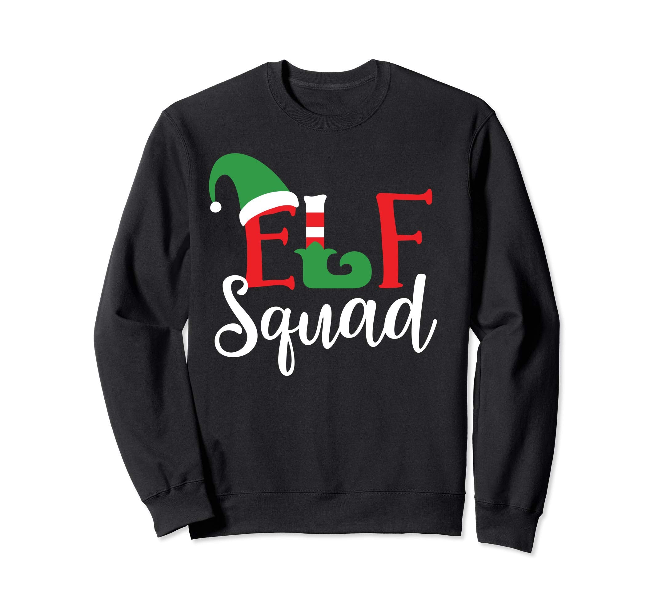 Elf Squad Funny Matching Sweatshirt - Graphic Print Men Women - T-Shirt, Sweatshirt, Hoodie