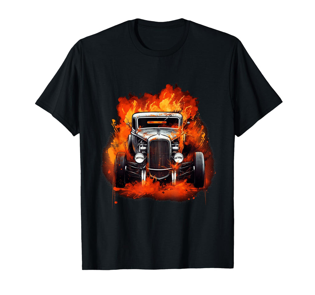 Hot Rod Rat Rod Car T-Shirt - Aesthetic Graphic Men Women - T-Shirt, Sweatshirt, Hoodie