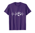 Soccer Heartbeat T-Shirt - Novelty Apparel for Adults - T-Shirt, Sweatshirt, Hoodie