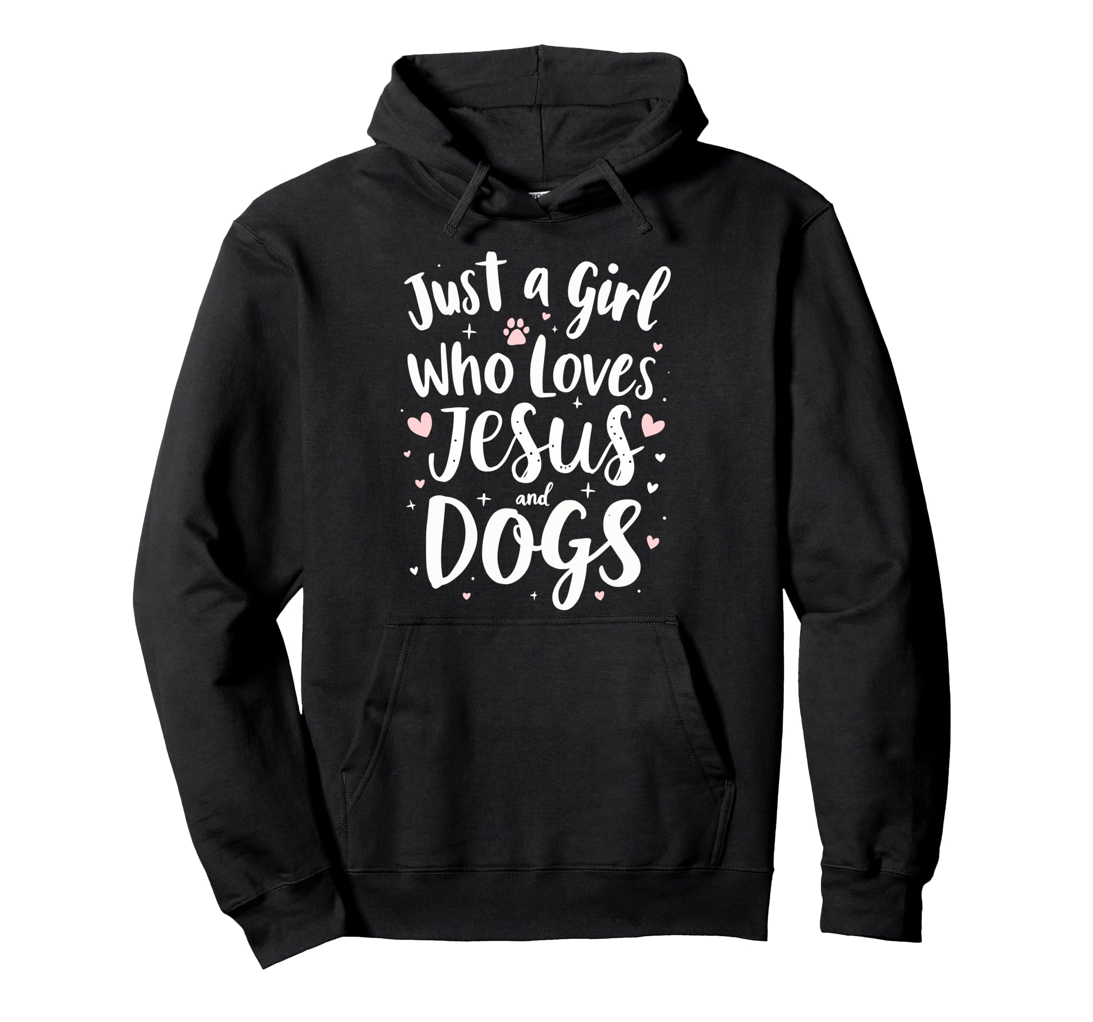 Just Who Loves Jesus Dogs Dog Puppies Hoodie - Minimalist Print for Adults - T-Shirt, Sweatshirt, Hoodie
