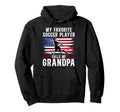 Proud Soccer Grandpa Soccer Player Hoodie - Graphic Print Men Women - T-Shirt, Sweatshirt, Hoodie