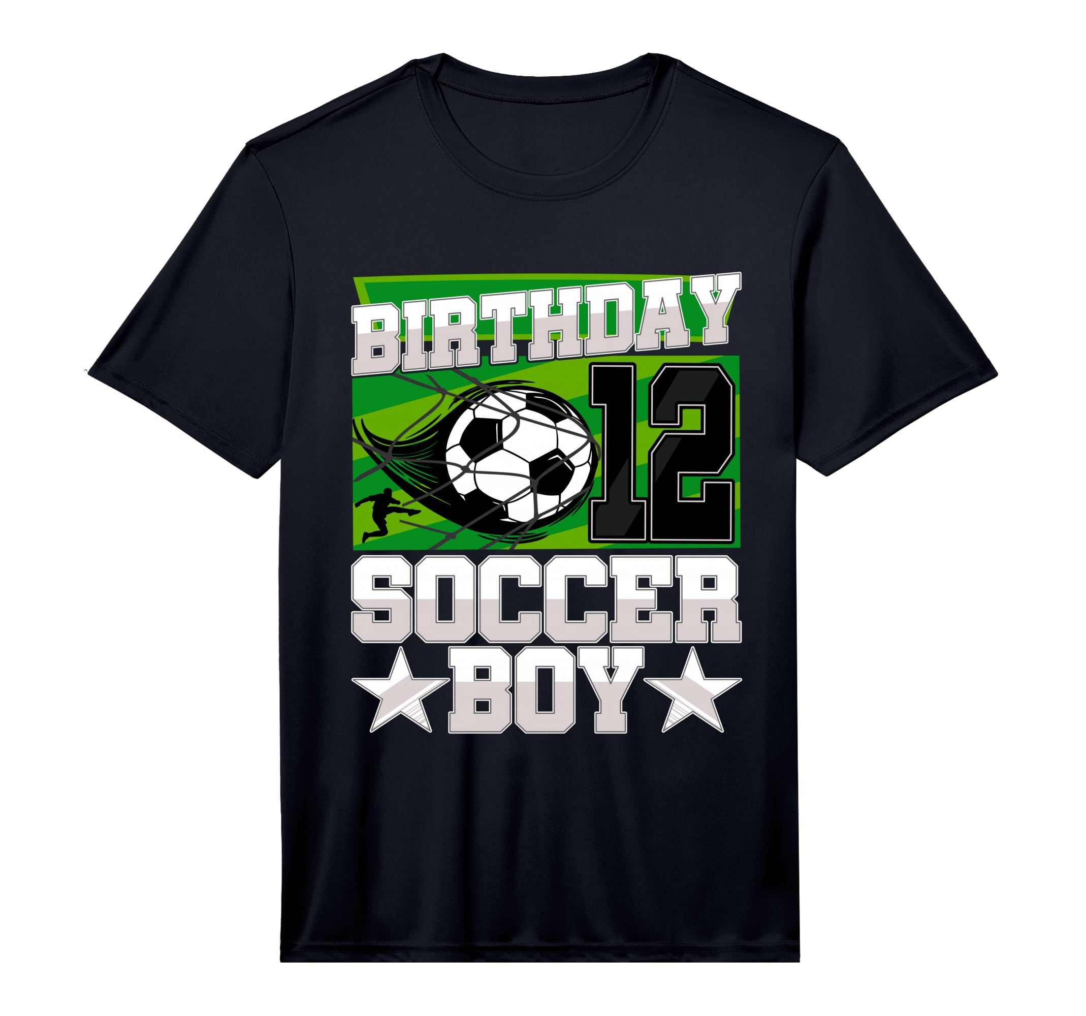 Soccer Birthday Party 12Th Birthday 12 T-Shirt - Trendy Graphic for Adults - T-Shirt, Sweatshirt, Hoodie