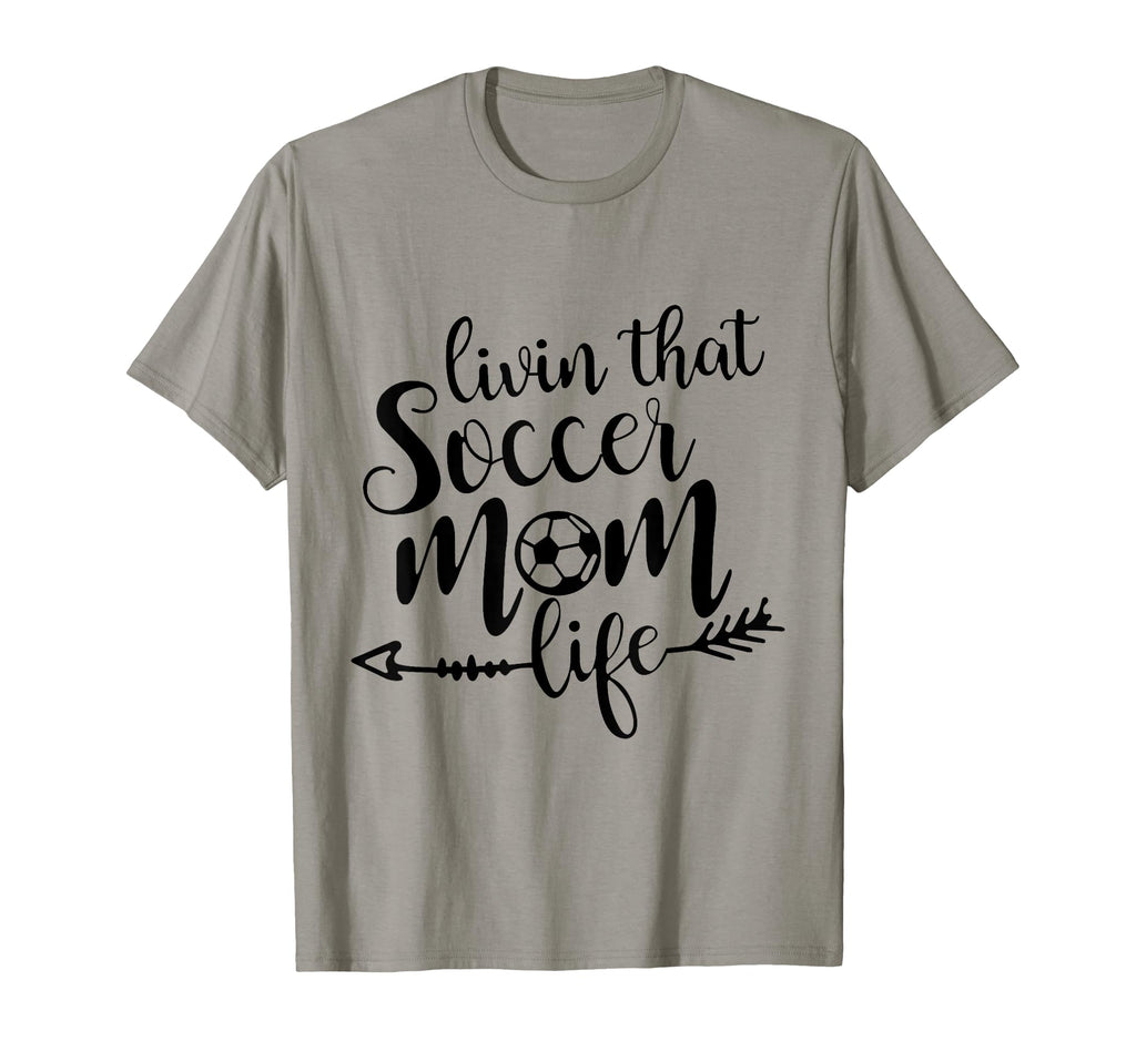 Livin That Soccer Mom Life Sport T-Shirt - Aesthetic Graphic for Adults - T-Shirt, Sweatshirt, Hoodie