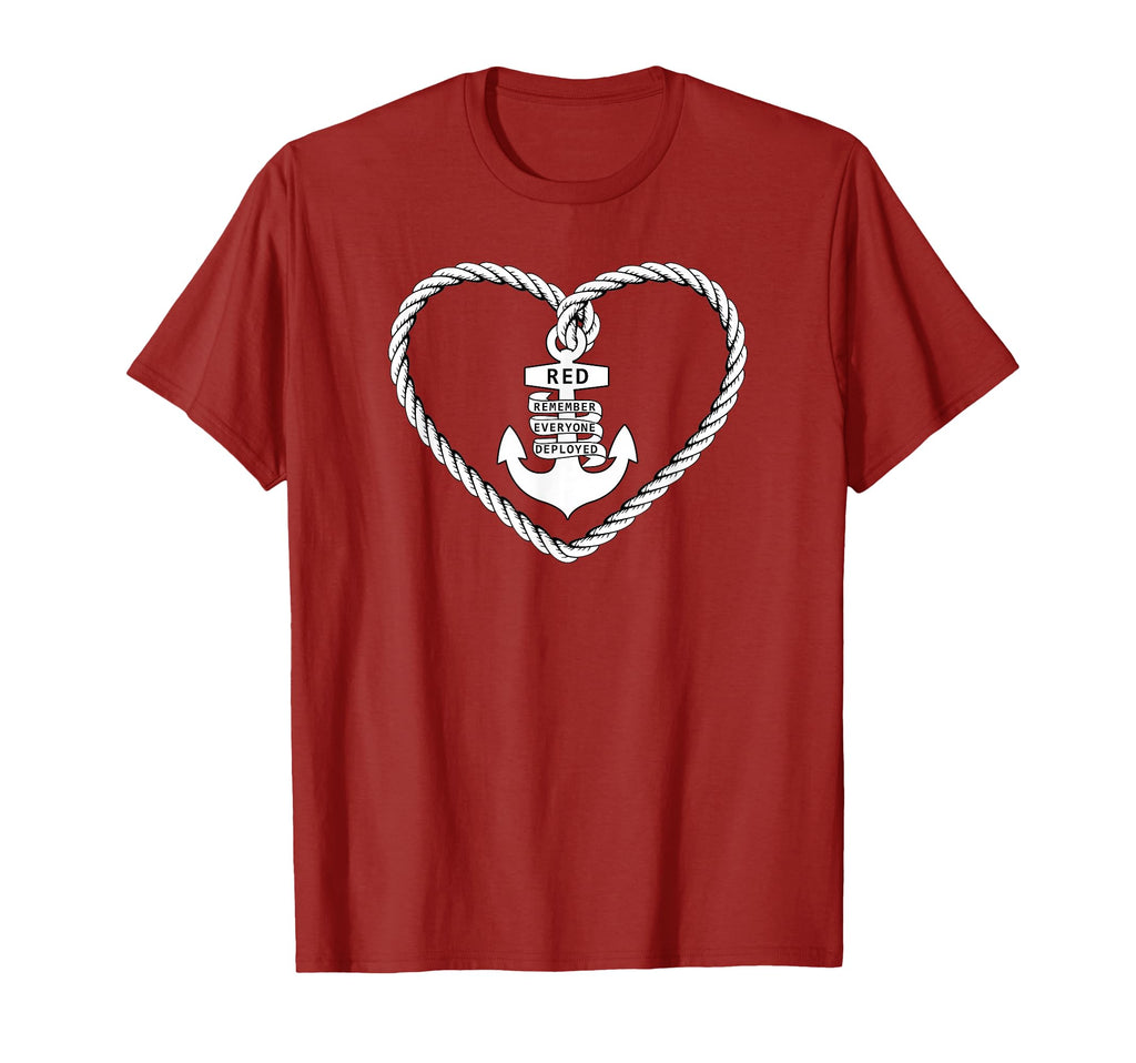 Red Friday Military Remember T-Shirt - Minimalist Print for Adults - T-Shirt, Sweatshirt, Hoodie