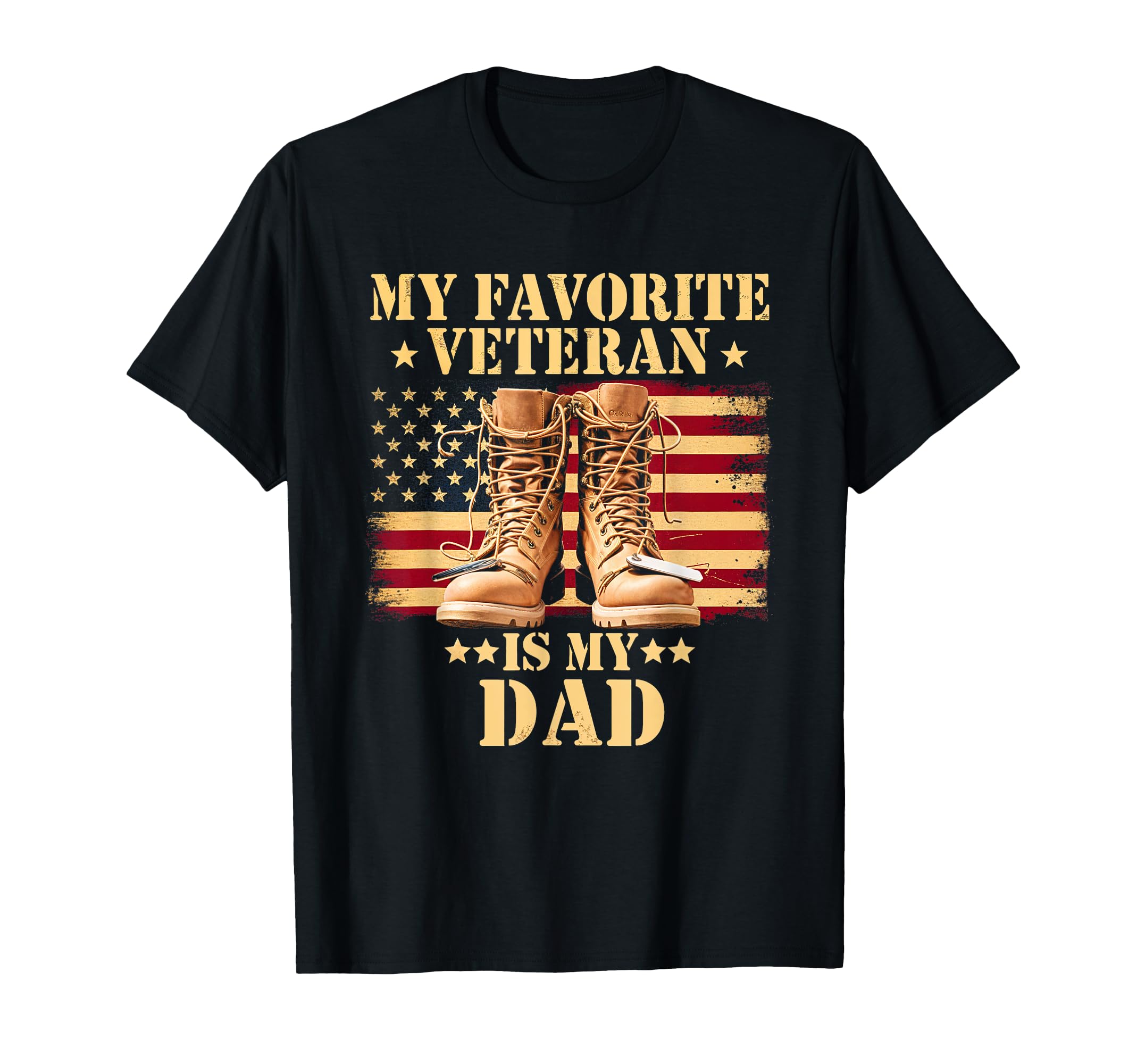 My Favorite Veteran Dad Veteran T-Shirt - Custom Art Print Men Women - T-Shirt, Sweatshirt, Hoodie