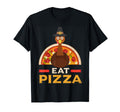 Turkey Says Eat Pizza Funny T-Shirt - Casual Everyday Wear Men Women - T-Shirt, Sweatshirt, Hoodie