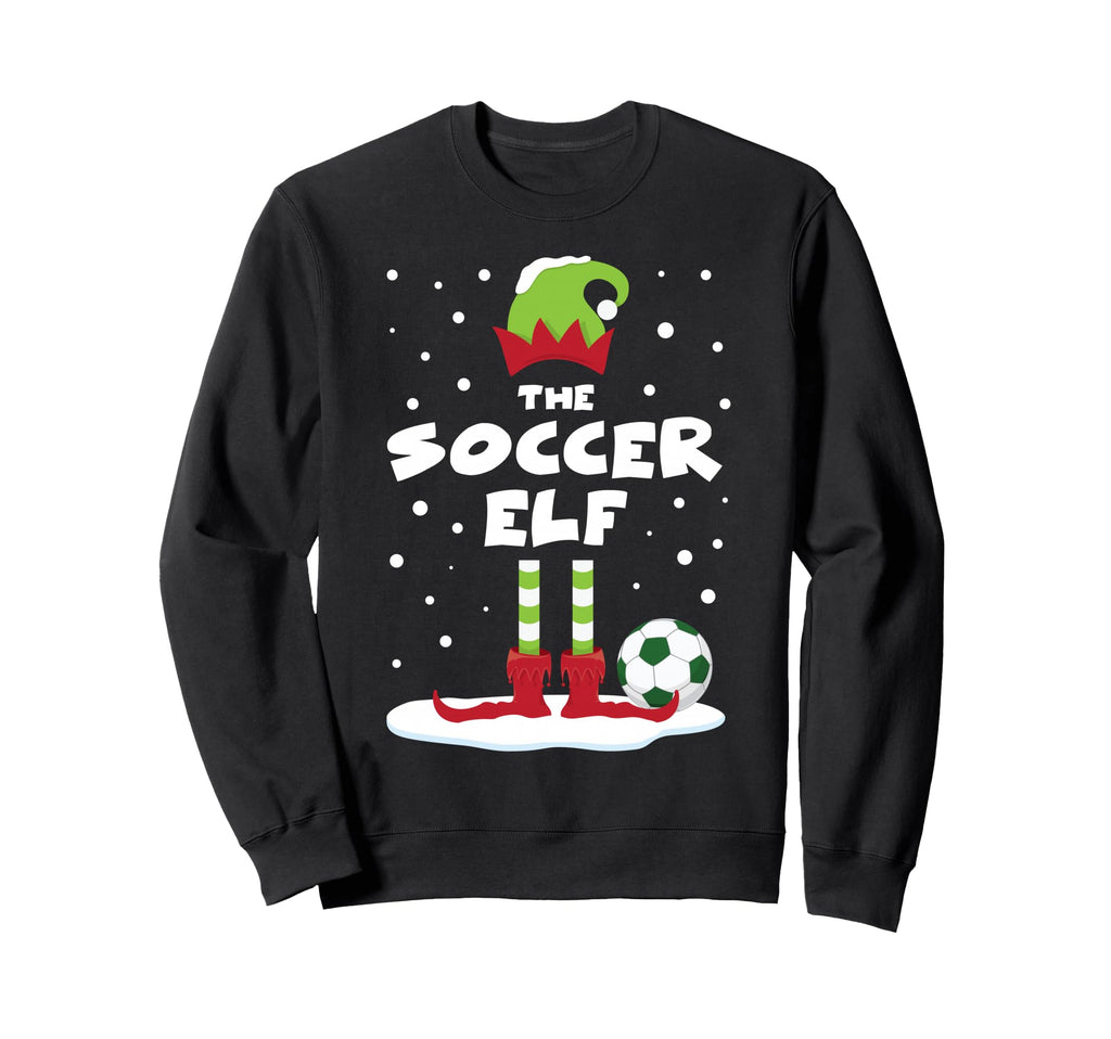 Snowy Soccer Elf Matching Sweatshirt - Casual Everyday Wear Men Women - T-Shirt, Sweatshirt, Hoodie