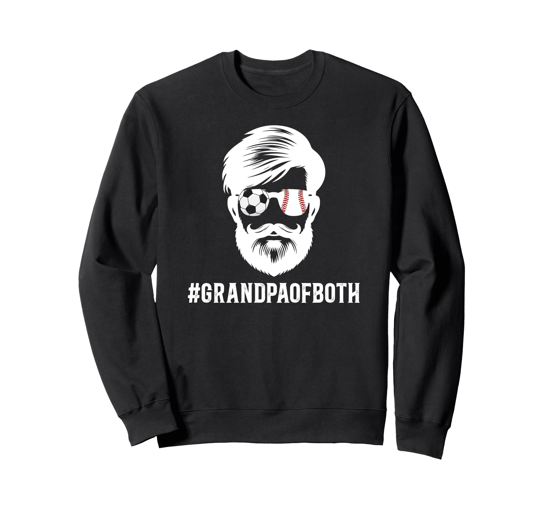 Grandpa Both Baseball Soccer Sweatshirt - Trendy Graphic for Adults - T-Shirt, Sweatshirt, Hoodie