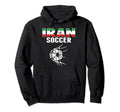 Iran Soccer Ball Net Goal Iranian Hoodie - Fun Novelty Design Men Women - T-Shirt, Sweatshirt, Hoodie
