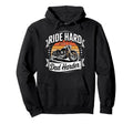 Ride Hard Dad Harder Motorcycle Biker Hoodie - Streetwear Style for Adults - T-Shirt, Sweatshirt, Hoodie