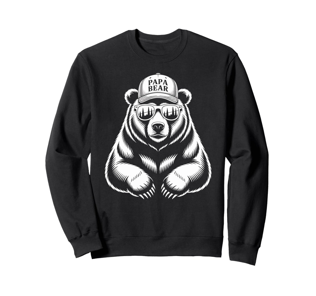 Papa Bear Wilderness Dad Sweatshirt - Streetwear Style Men Women - T-Shirt, Sweatshirt, Hoodie