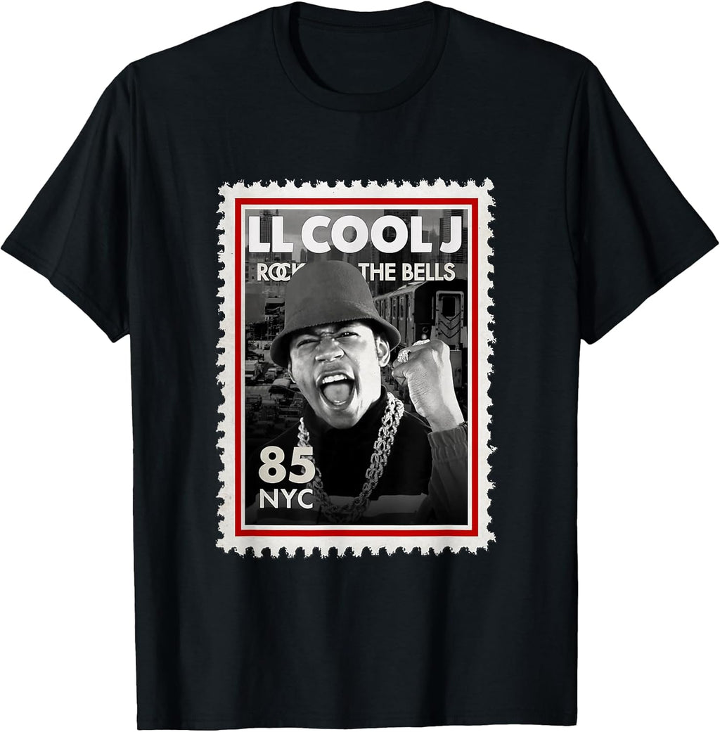 LL Cool J Rock The Bells NY 85 Stamp 90's Vintage - Adult & Kids T-Shirts, Sweatshirts & Hoodies apparel design preview 1