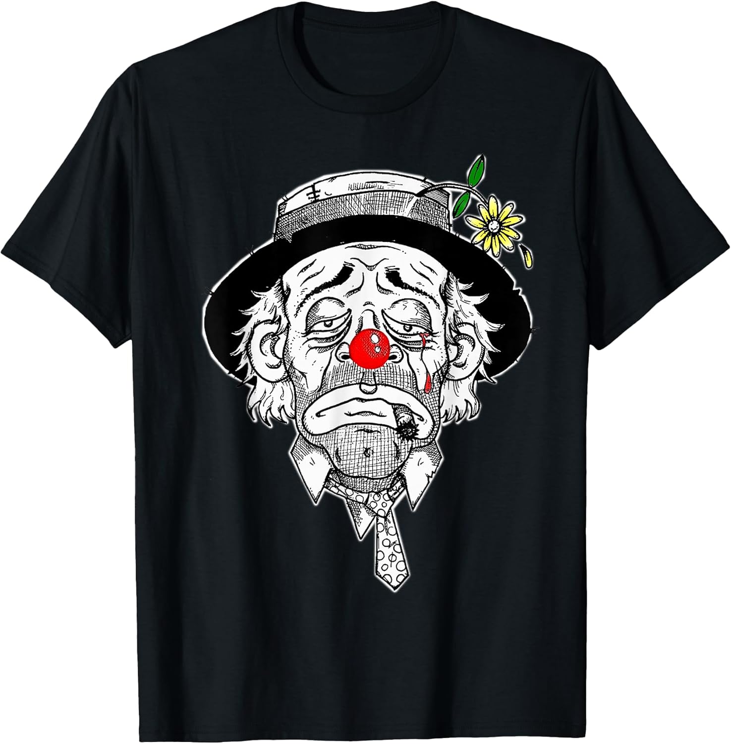 Unisex-Adults, Unisex-Kids Black Hobo Clown - Adult & Kids T-Shirts, Sweatshirts & Hoodies apparel design preview 1