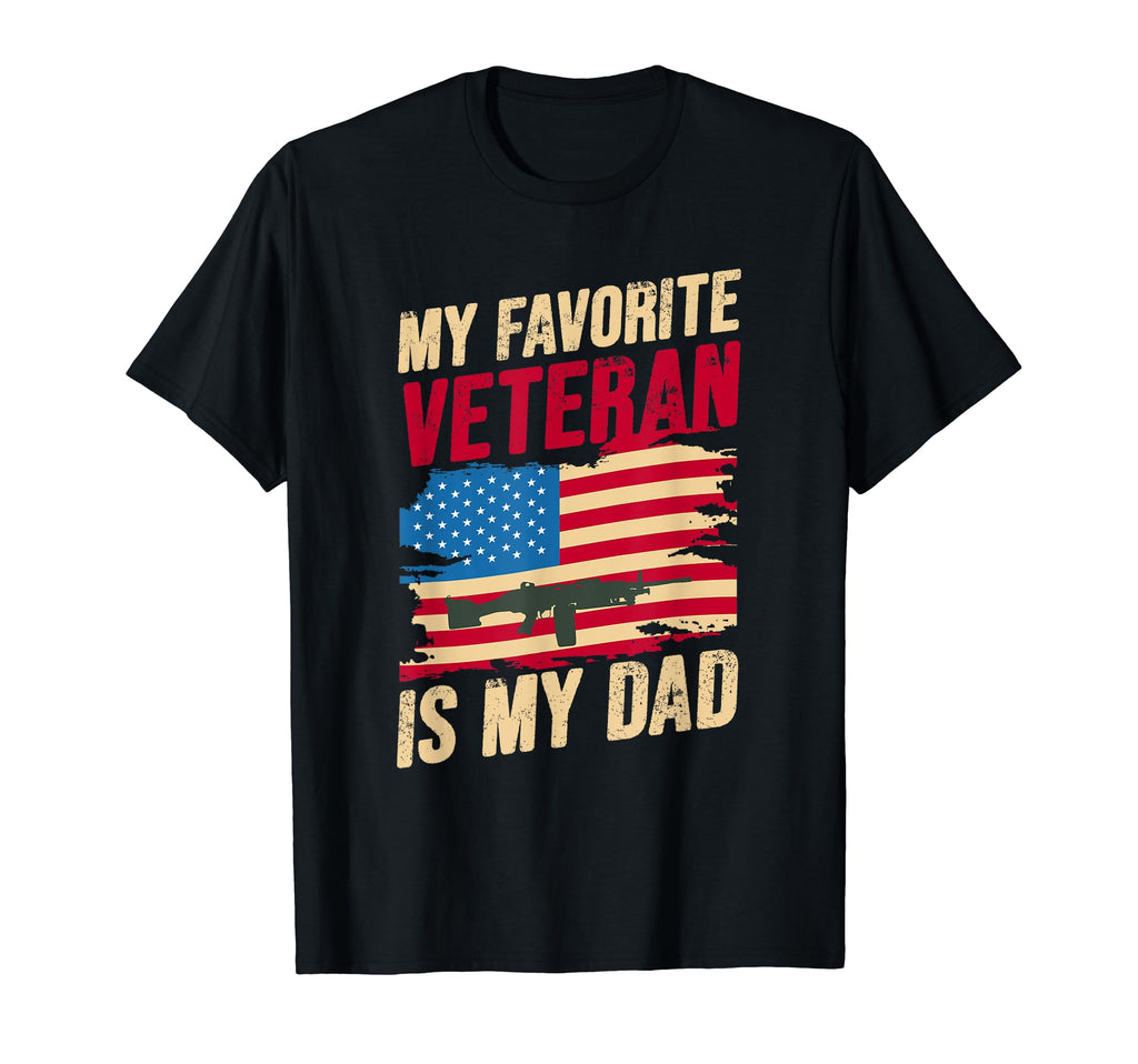 My Favorite Veteran Is My Dad Father T-Shirt - Custom Art Print for Adults - T-Shirt, Sweatshirt, Hoodie