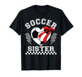 Soccer Sister Bow Checkerboard T-Shirt - Custom Art Print for Adults - T-Shirt, Sweatshirt, Hoodie