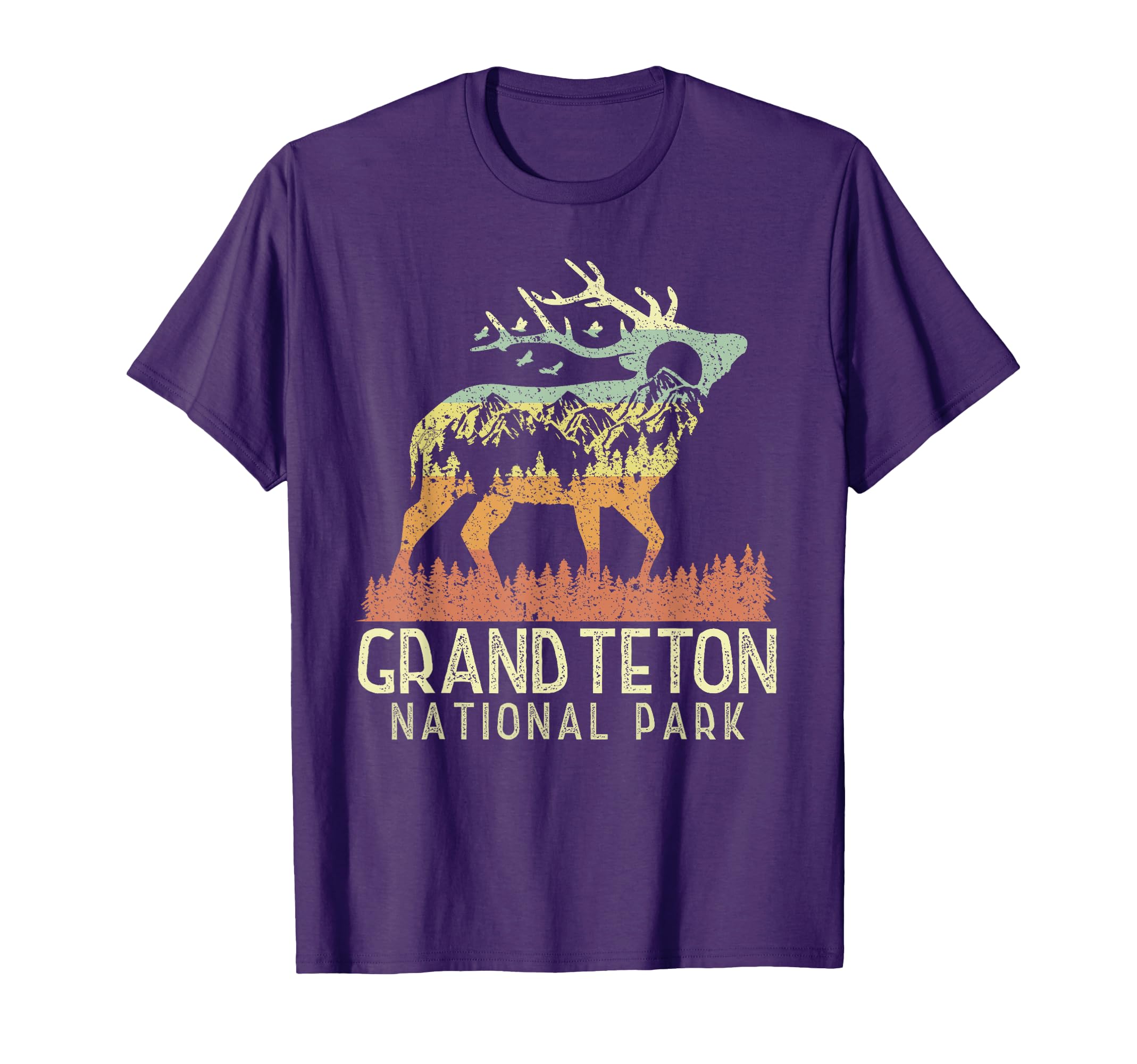 Grand Teton National Park Mountain Elk Gift T-Shirt - Unique Graphic Unisex - T-Shirt, Sweatshirt, Hoodie