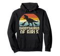 Daddy Saurus Daughter Dad Fathers Day Hoodie - Custom Art Print Men Women - T-Shirt, Sweatshirt, Hoodie