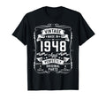1948 77Yr 77Th Birthday Gifts 77 T-Shirt - Aesthetic Graphic Men Women - T-Shirt, Sweatshirt, Hoodie
