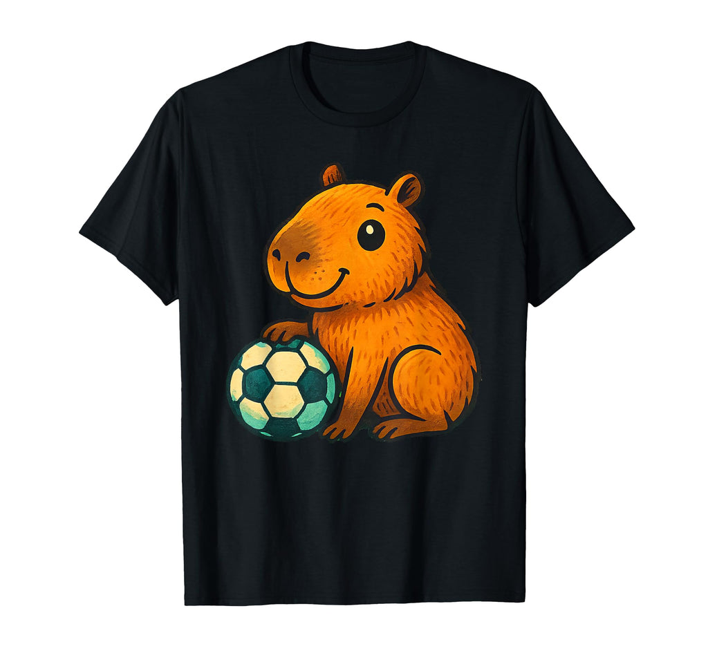 Capybara Soccer Capybaras Hoodie - Trendy Graphic for Adults - T-Shirt, Sweatshirt, Hoodie