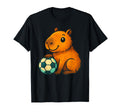 Capybara Soccer Capybaras Hoodie - Trendy Graphic for Adults - T-Shirt, Sweatshirt, Hoodie