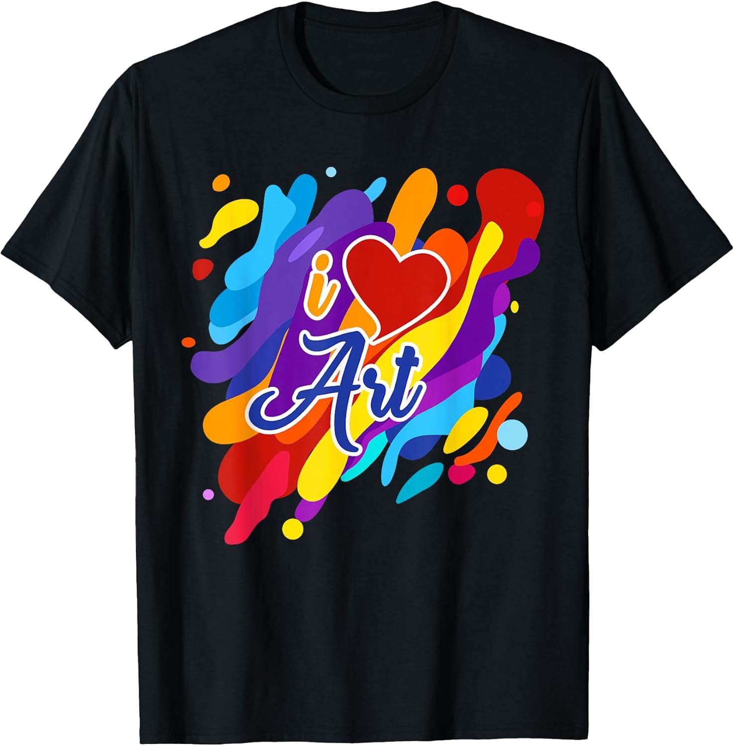 Cool I Love Art Teacher Artist Gift Supplies Men - Adult & Kids T-Shirts, Sweatshirts & Hoodies apparel design preview 1