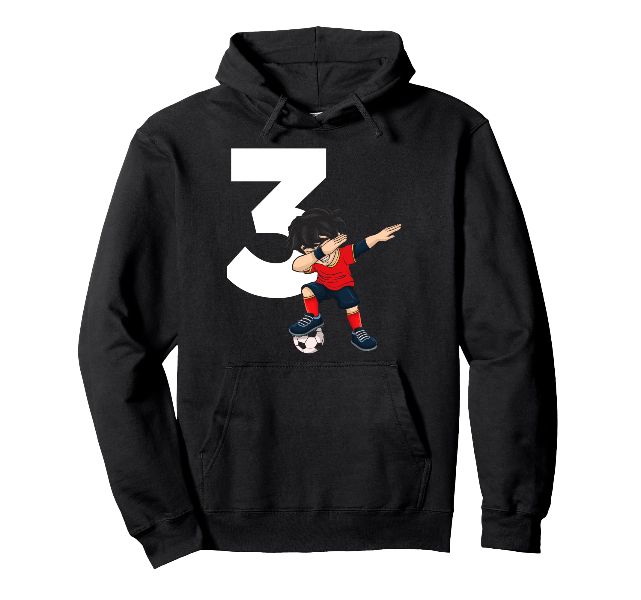 3 Soccer Birthday Gift Soccer Fan Hoodie - Casual Everyday Wear Men Women - T-Shirt, Sweatshirt, Hoodie