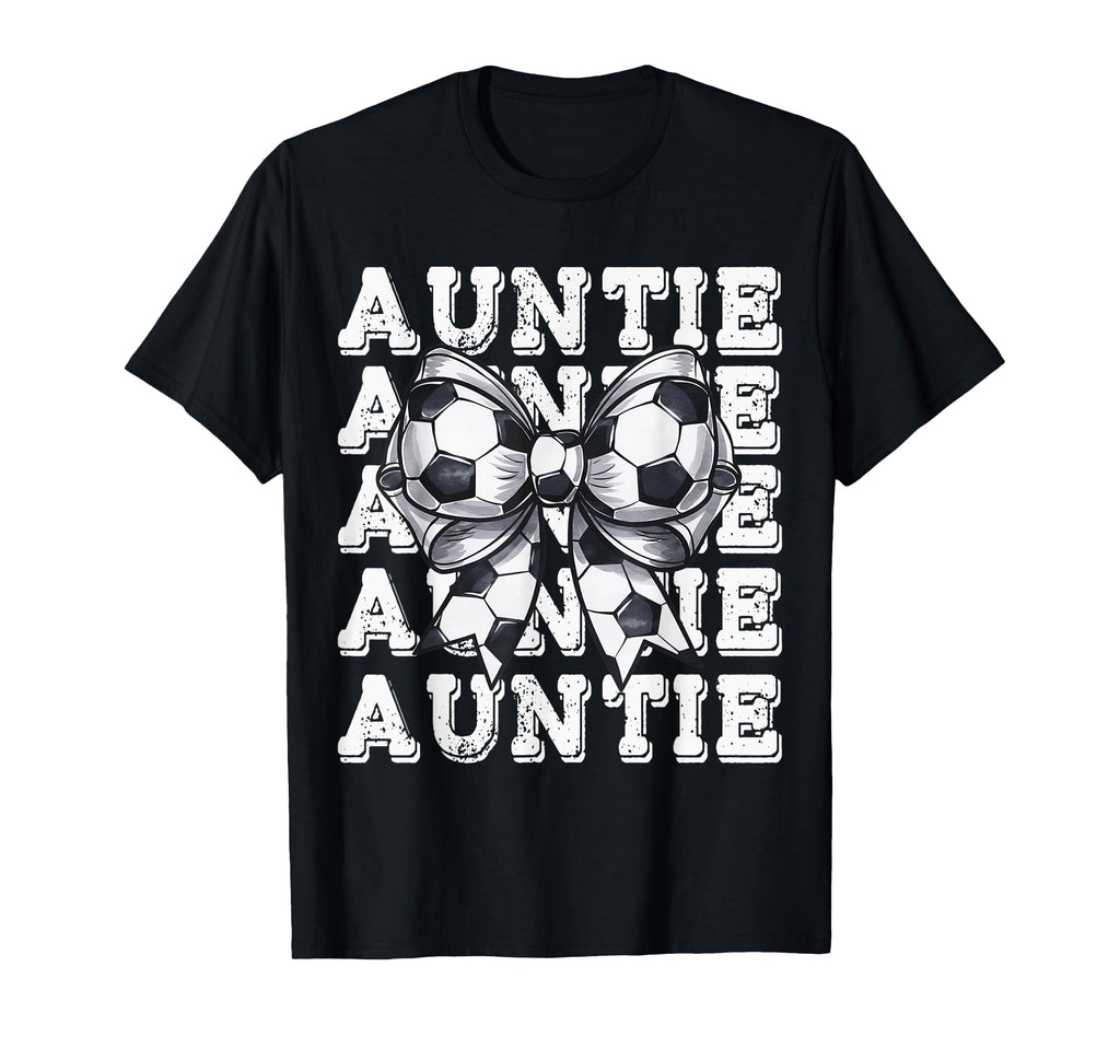 Coquette Soccer Auntie Matching T-Shirt - Fun Novelty Design for Adults - T-Shirt, Sweatshirt, Hoodie