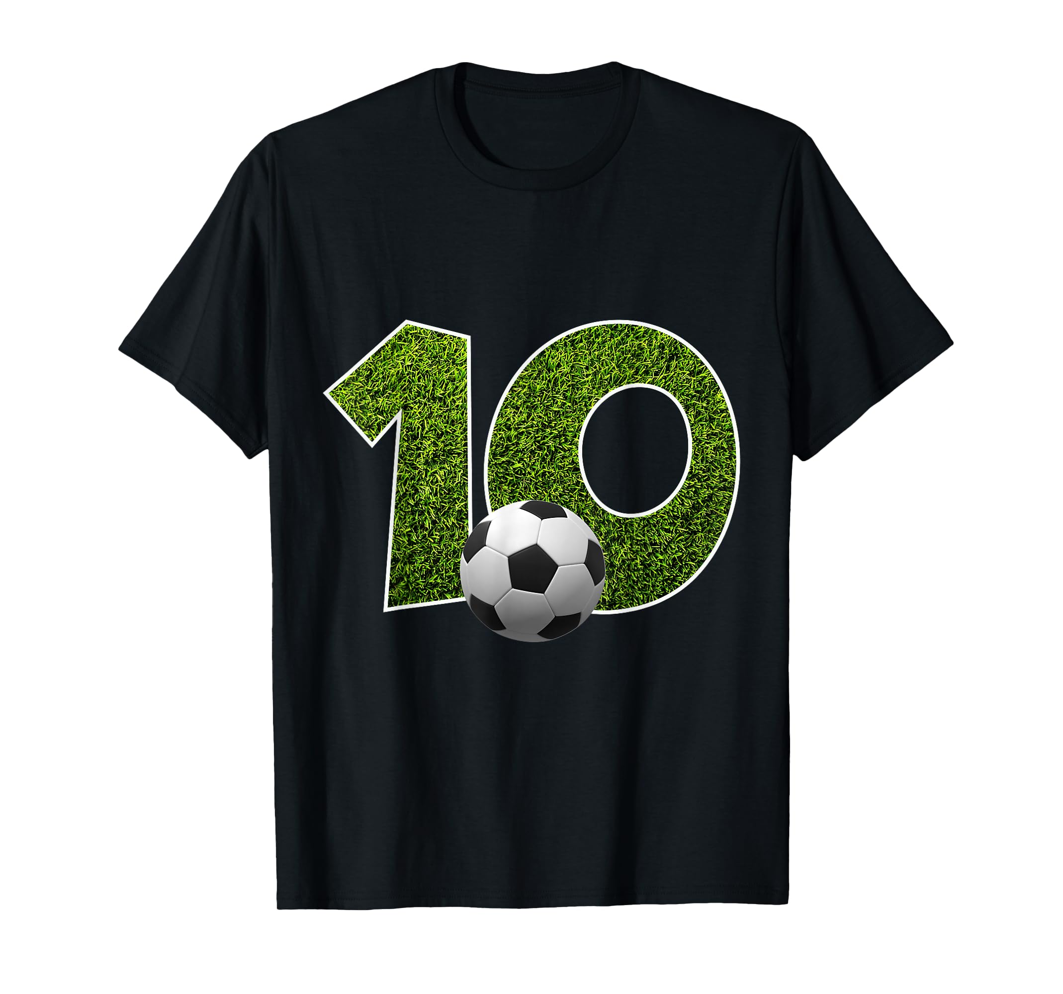 Number 10 Years Soccer 10Th Birthday T-Shirt - Novelty Apparel Unisex - T-Shirt, Sweatshirt, Hoodie