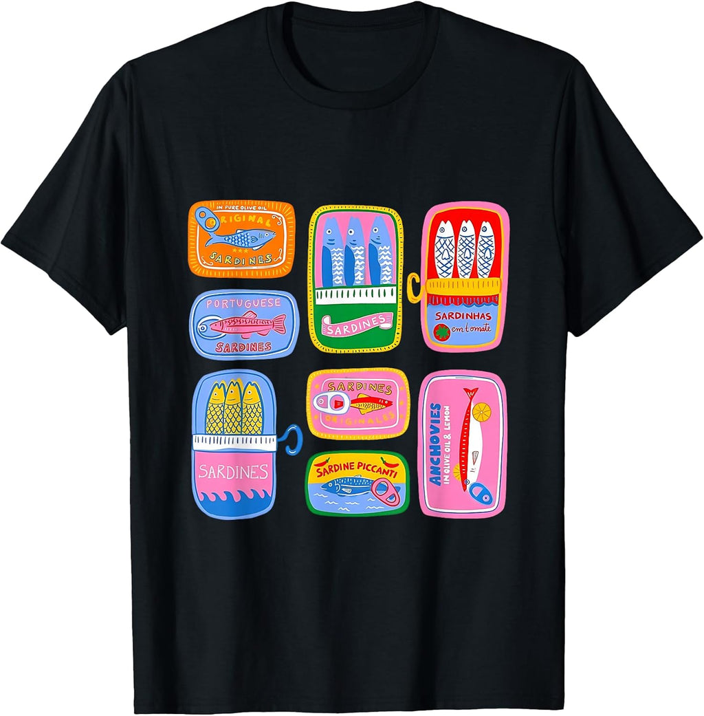 Sardine Tinned Fish Funny Trendy Fisherman Aesthetic - Adult & Kids T-Shirts, Sweatshirts & Hoodies apparel design preview 1