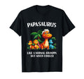 Papasaurus Papa Saurus Grandpa T-Shirt - Unique Graphic Men Women - T-Shirt, Sweatshirt, Hoodie