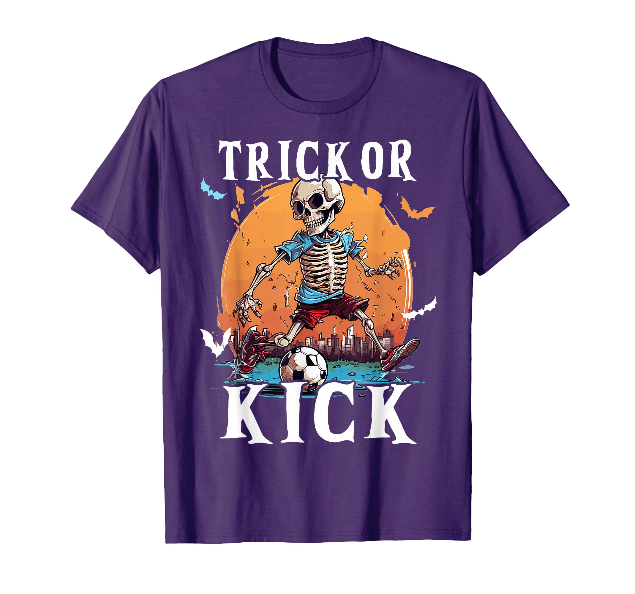 Soccer Skeleton Halloween Soccer Player T-Shirt - Unique Graphic Men Women - T-Shirt, Sweatshirt, Hoodie
