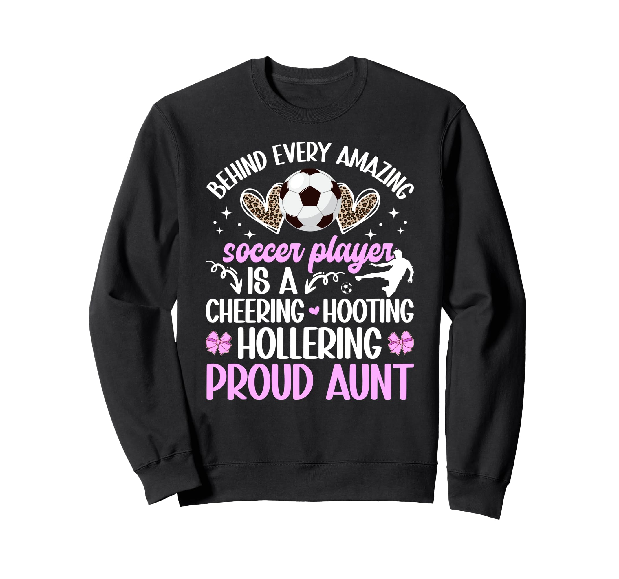 Proud Aunt Soccer Player Auntie Sweatshirt - Aesthetic Graphic for Adults - T-Shirt, Sweatshirt, Hoodie