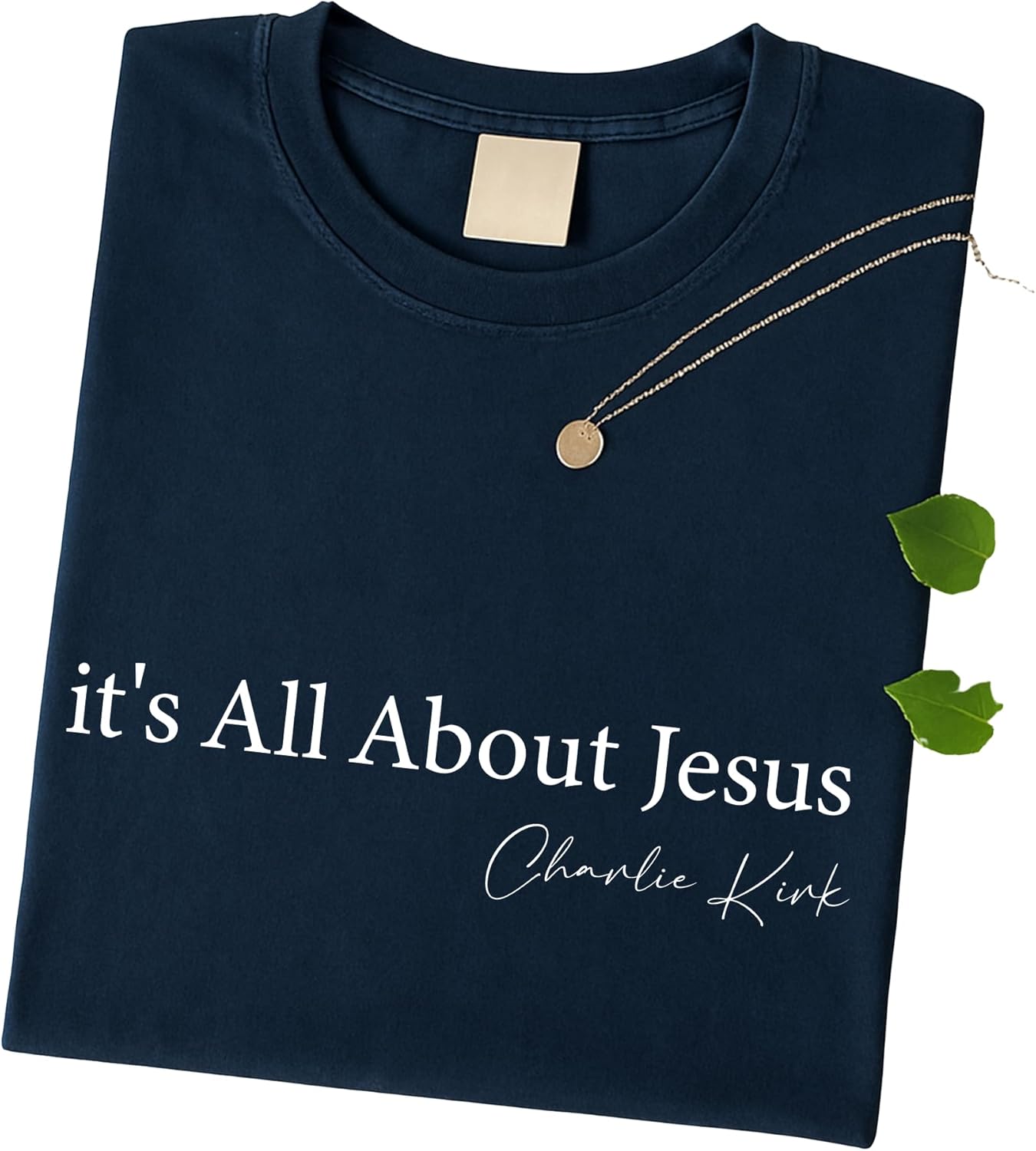 It's All About Jesus Charlie Kirk Quote Christian - Adult & Kids T-Shirts, Sweatshirts & Hoodies apparel design preview 1