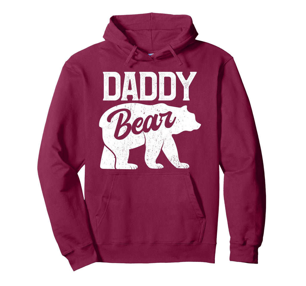 Daddy Bear Funny Dad Papa Fathers Hoodie - Casual Everyday Wear Men Women - T-Shirt, Sweatshirt, Hoodie