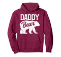 Daddy Bear Funny Dad Papa Fathers Hoodie - Casual Everyday Wear Men Women - T-Shirt, Sweatshirt, Hoodie