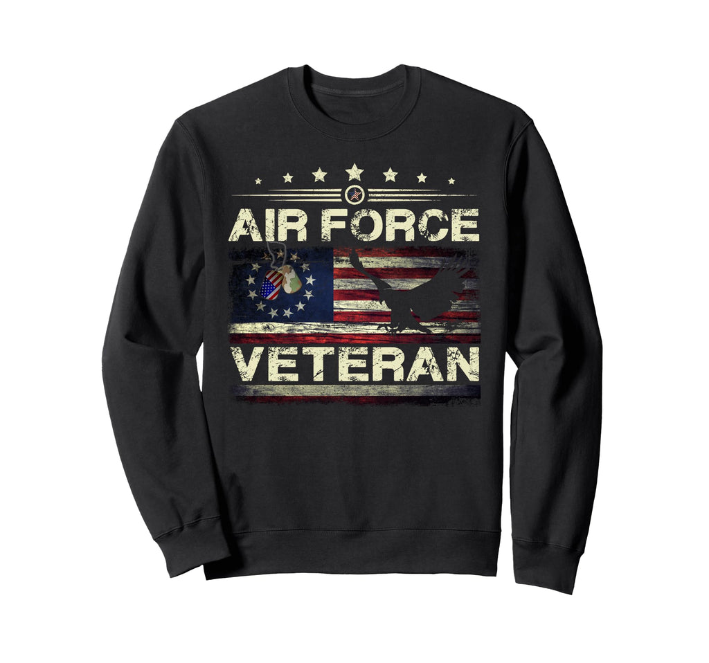 Veteran Us Air Force American Sweatshirt - Novelty Apparel for Adults - T-Shirt, Sweatshirt, Hoodie